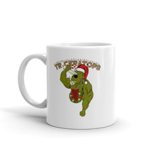 Load image into Gallery viewer, Triceratops Christmas Mug Workout Apparel Funny Merchandise