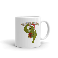 Load image into Gallery viewer, Triceratops Christmas Mug Workout Apparel Funny Merchandise