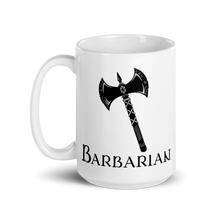 Load image into Gallery viewer, Barbarian D&D Mug Workout Apparel Funny Merchandise