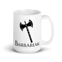 Load image into Gallery viewer, Barbarian D&D Mug Workout Apparel Funny Merchandise