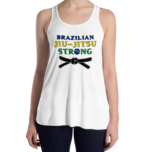 Women's BJJ Strong Tank Workout Apparel Funny Merchandise