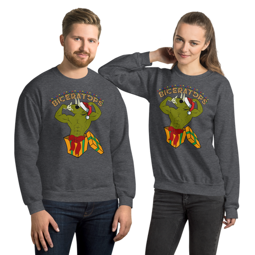 Biceratops Special Ugly Christmas Sweater Workout Apparel Funny Merchandise