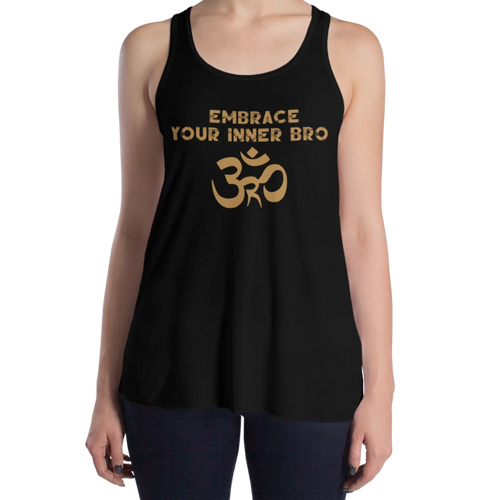 Women's Embrace Your Inner Bro Tank Workout Apparel Funny Merchandise