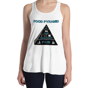 Women's Food Pyramid - SFW - Tank Workout Apparel Funny Merchandise