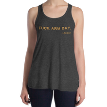 Load image into Gallery viewer, Women&#39;s Fuck Arm Day Tank Workout Apparel Funny Merchandise