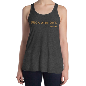 Women's Fuck Arm Day Tank Workout Apparel Funny Merchandise