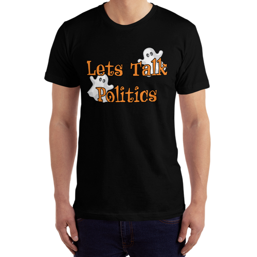 Lets Talk Politics Halloween T-Shirt Workout Apparel Funny Merchandise