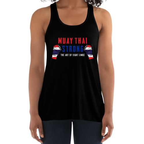 Women's Muay Thai Strong Tank Workout Apparel Funny Merchandise