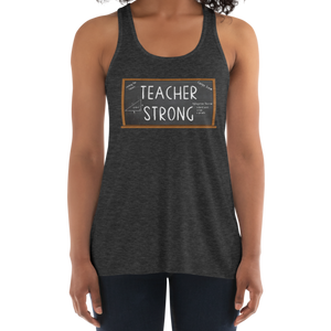 Women's Teacher Strong Tank Workout Apparel Funny Merchandise