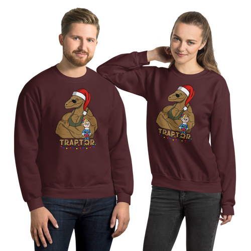 Traptor Special Ugly Christmas Sweater Workout Apparel Funny Merchandise
