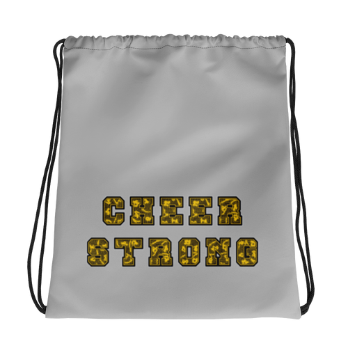 Cheer Strong Drawstring bag Workout Apparel Funny Merchandise