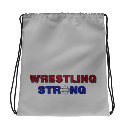 Wrestling Strong Drawstring bag Workout Apparel Funny Merchandise