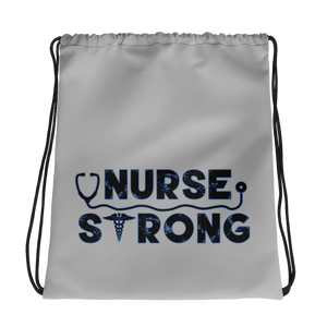 Nurse Strong Drawstring bag Workout Apparel Funny Merchandise