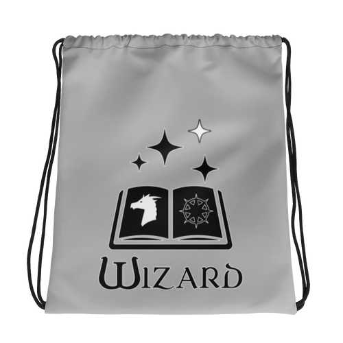 Wizard D&D Drawstring bag Workout Apparel Funny Merchandise