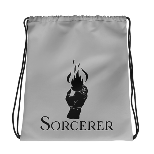 Sorcerer D&D Drawstring bag Workout Apparel Funny Merchandise