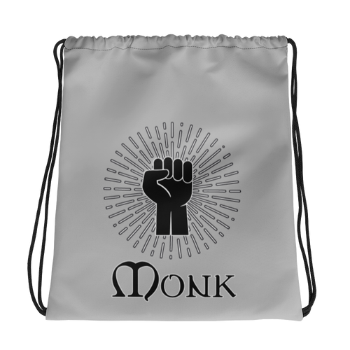 Monk D&D Drawstring bag Workout Apparel Funny Merchandise