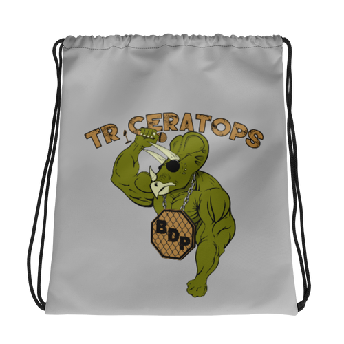 Triceratops Drawstring Bag Workout Apparel Funny Merchandise