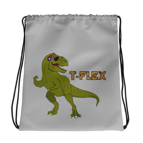 T-Flex Drawstring Bag Workout Apparel Funny Merchandise