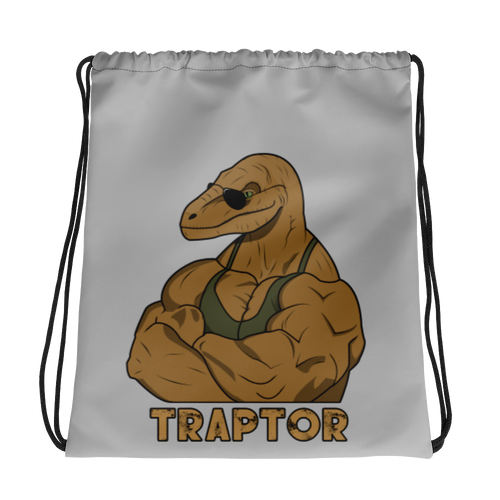 Traptor Drawstring Bag Workout Apparel Funny Merchandise