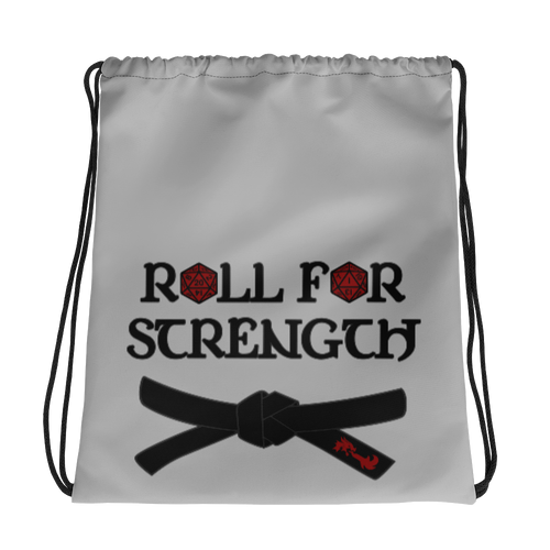 Roll For Strength - Belt Drawstring Bag Workout Apparel Funny Merchandise