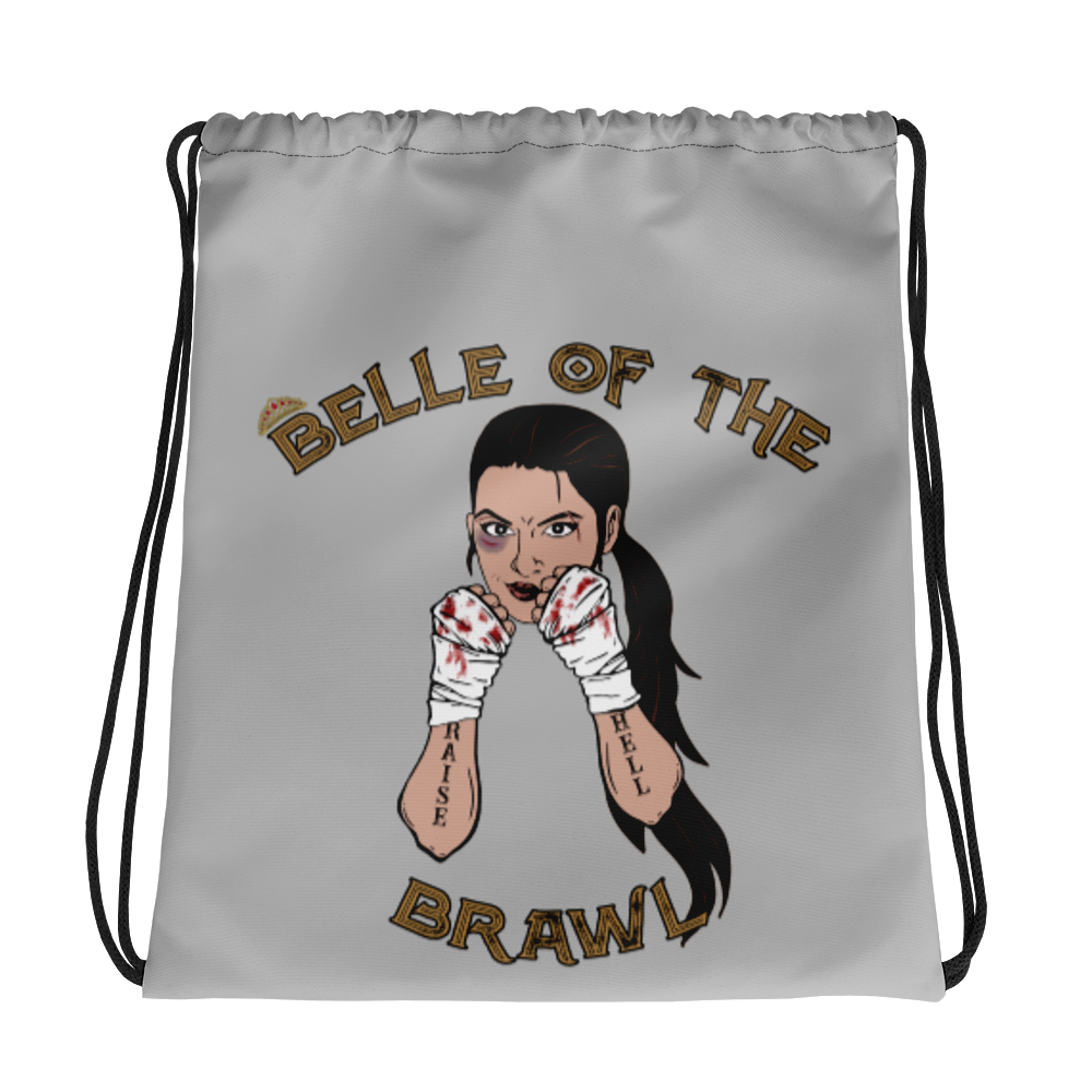 Belle of the Brawl Drawstring bag Workout Apparel Funny Merchandise