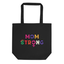 Load image into Gallery viewer, Mom Strong Tote Bag Workout Apparel Funny Merchandise