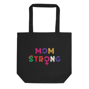 Mom Strong Tote Bag Workout Apparel Funny Merchandise