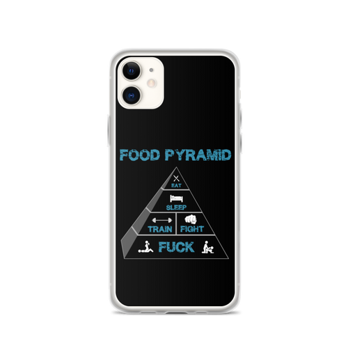 Food Pyramid iPhone Case Workout Apparel Funny Merchandise