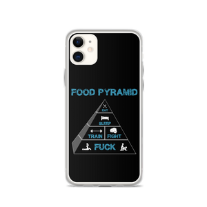 Food Pyramid iPhone Case Workout Apparel Funny Merchandise