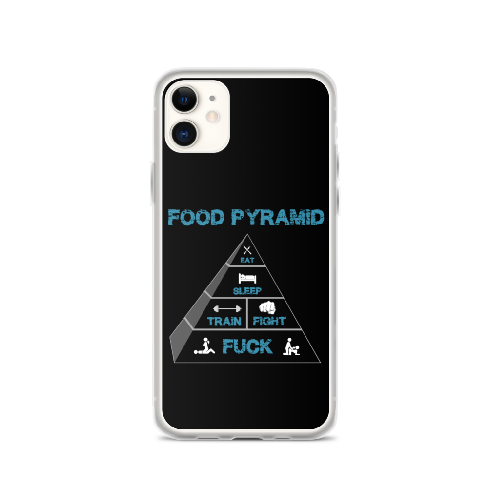 Food Pyramid iPhone Case Workout Apparel Funny Merchandise