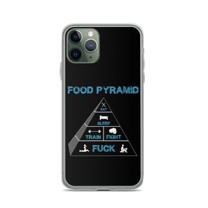 Food Pyramid iPhone Case Workout Apparel Funny Merchandise