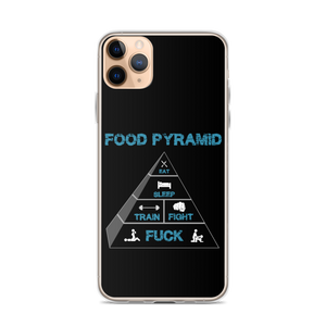 Food Pyramid iPhone Case Workout Apparel Funny Merchandise