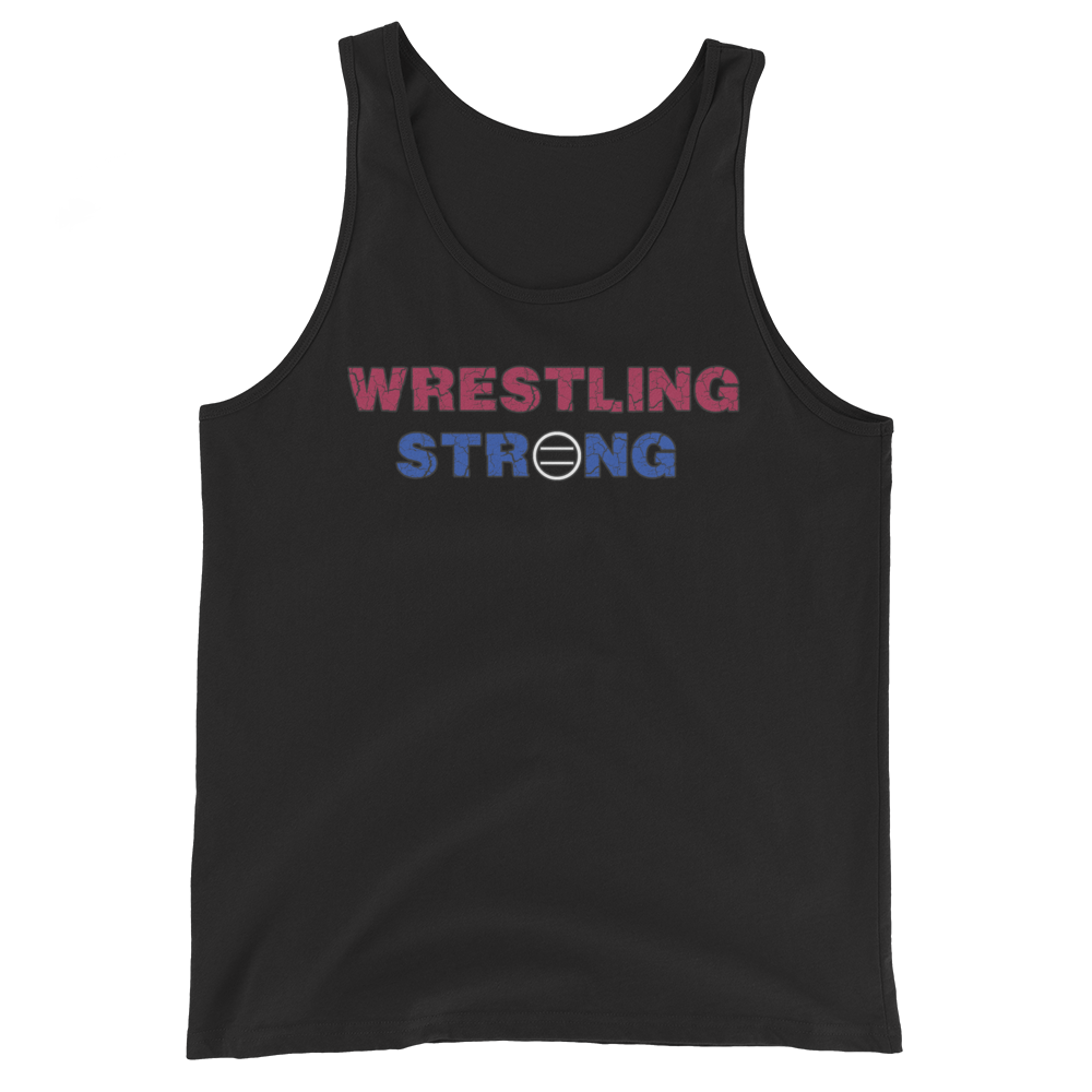 Wrestling Strong Tank Top Workout Apparel Funny Merchandise