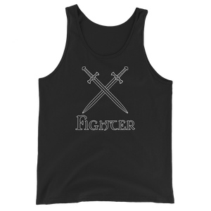 Fighter D&D Tank Top Workout Apparel Funny Merchandise