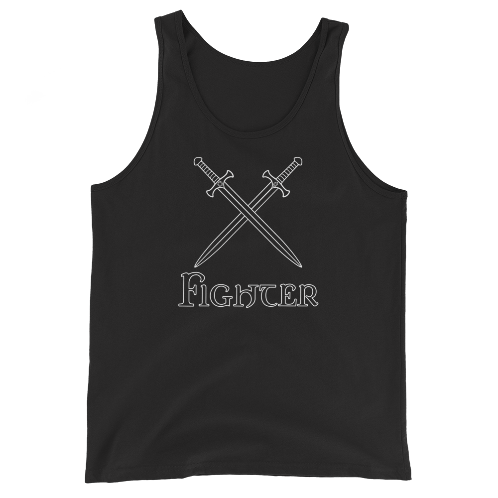 Fighter D&D Tank Top Workout Apparel Funny Merchandise