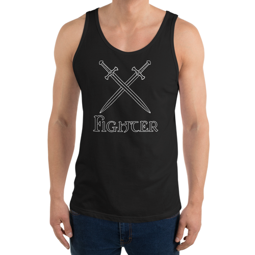 Fighter D&D Tank Top Workout Apparel Funny Merchandise