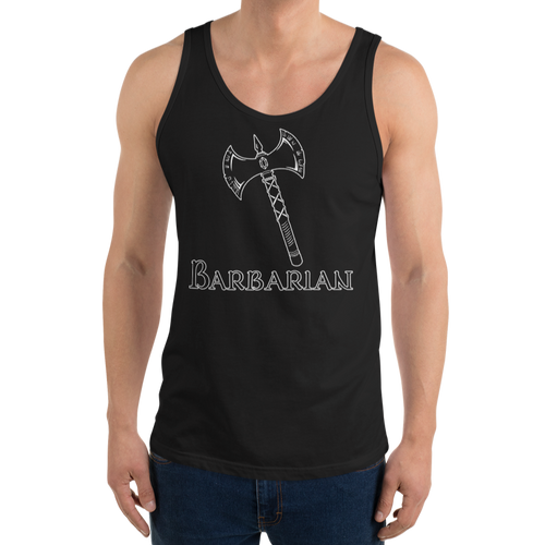 Barbarian D&D Tank Top Workout Apparel Funny Merchandise