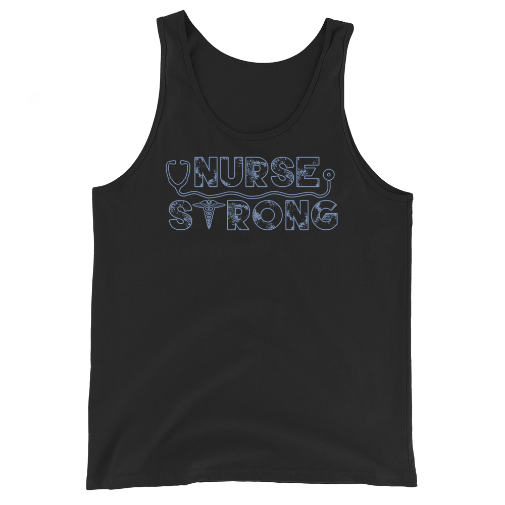 Nurse Strong Tank Top Workout Apparel Funny Merchandise