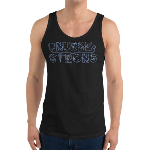 Nurse Strong Tank Top Workout Apparel Funny Merchandise