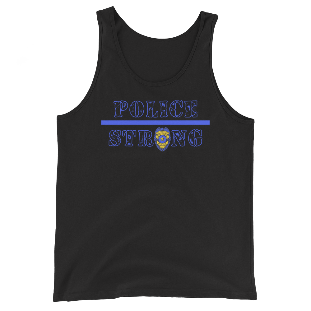 Police Strong Tank Top Workout Apparel Funny Merchandise