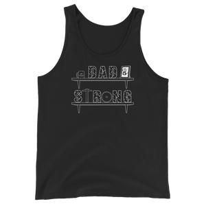 Dad Strong Tank Top Workout Apparel Funny Merchandise