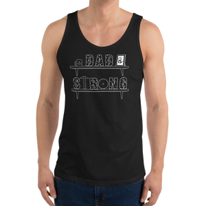 Dad Strong Tank Top Workout Apparel Funny Merchandise