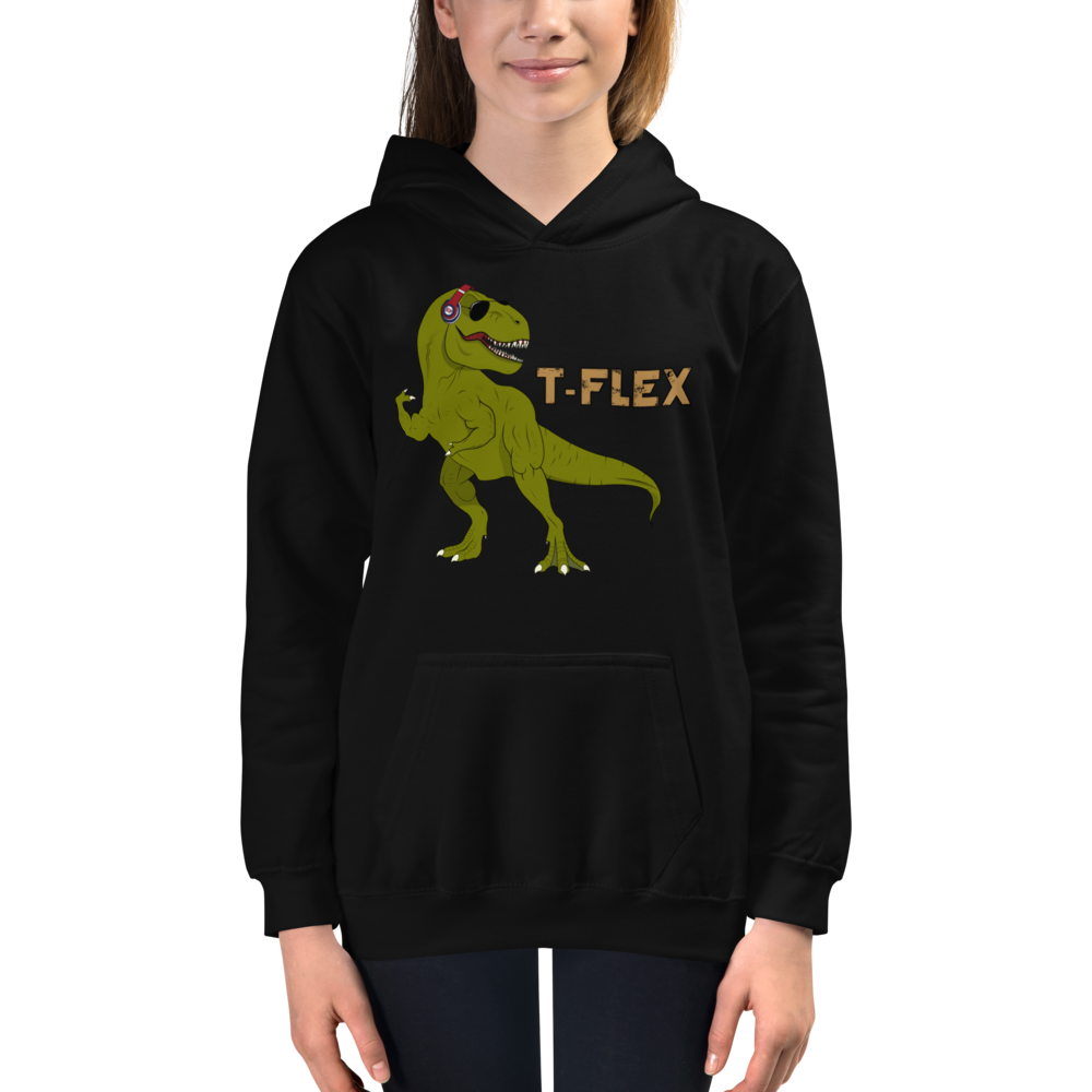 Youth T-Flex Hoodie Workout Apparel Funny Merchandise