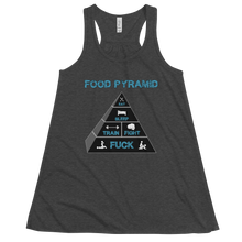 Load image into Gallery viewer, Women&#39;s Food Pyramid Tank Workout Apparel Funny Merchandise