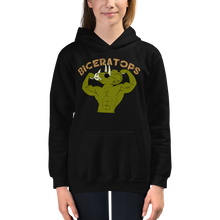 Load image into Gallery viewer, Youth Biceratops Hoodie Workout Apparel Funny Merchandise