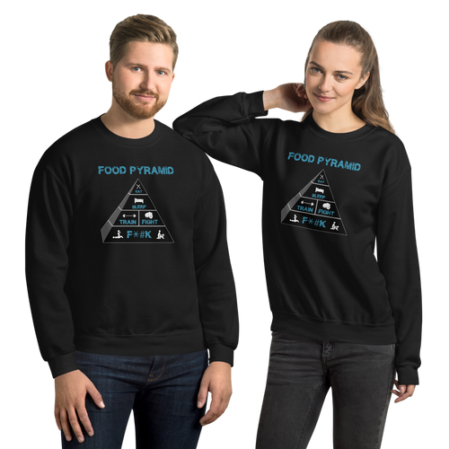 Food Pyramid - SFW - Unisex Sweatshirt Workout Apparel Funny Merchandise