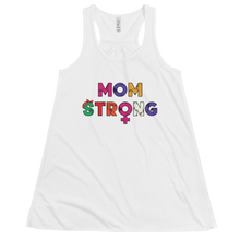 Load image into Gallery viewer, Women&#39;s Mom Strong Tank Workout Apparel Funny Merchandise