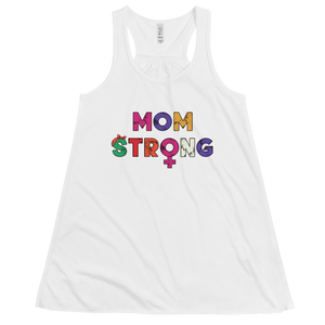 Women's Mom Strong Tank Workout Apparel Funny Merchandise