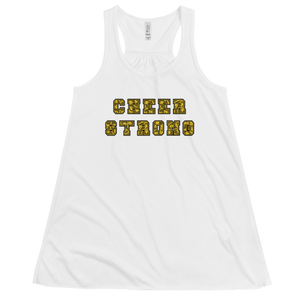 Women's Cheer Strong Tank Workout Apparel Funny Merchandise