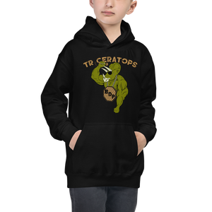 Youth Triceratops Hoodie Workout Apparel Funny Merchandise